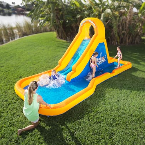 Blast Zone Spray N Splash 2 Inflatable Water Park with Blower